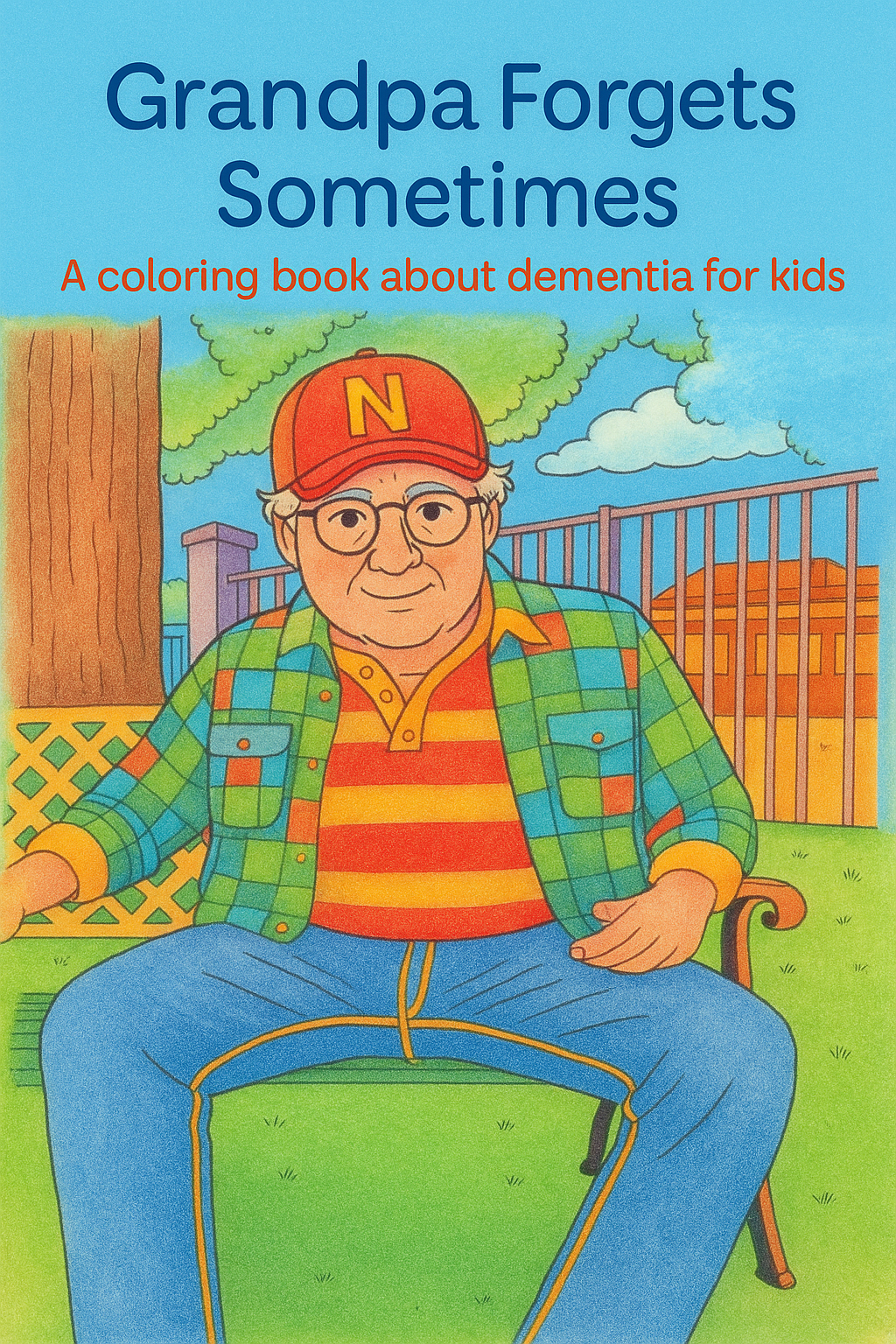 Grandpa Forgets  Sometimes- A Coloring book about dementia for kids