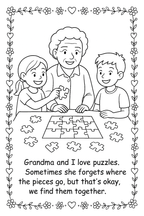 Grandma Forgets Sometimes- A coloring and activity book about dementia for kids