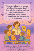 Grandma Forgets Sometimes- A coloring and activity book about dementia for kids