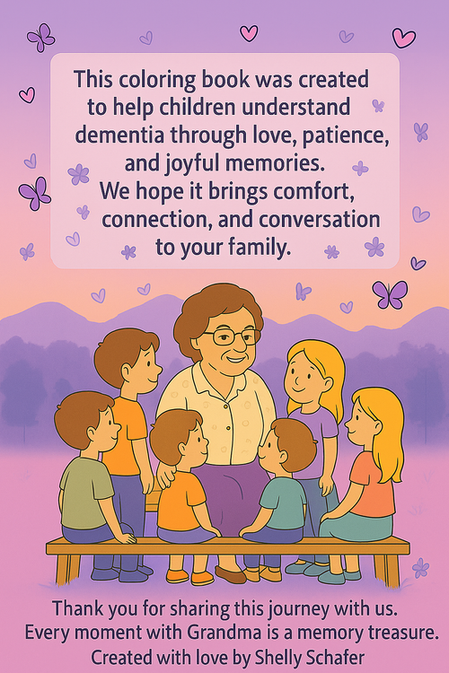 Grandma Forgets Sometimes- A coloring and activity book about dementia for kids